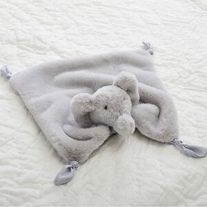 Pottery Barn Kids Grey Elephant Thumbie Blanket